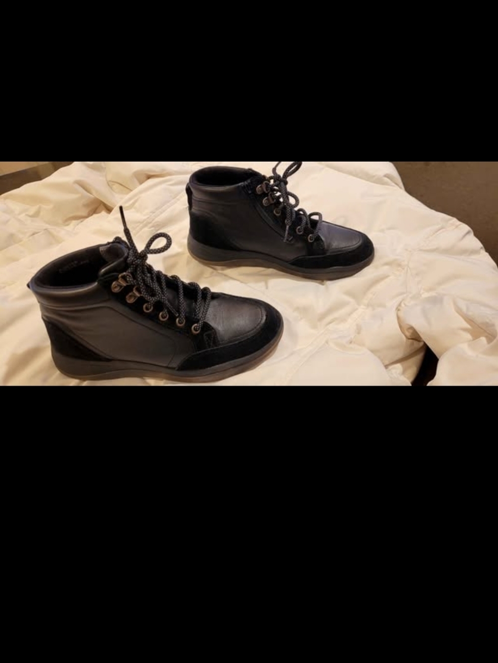 Vionic Whitley Sneaker Boot 7.5 Water Repellant Leather